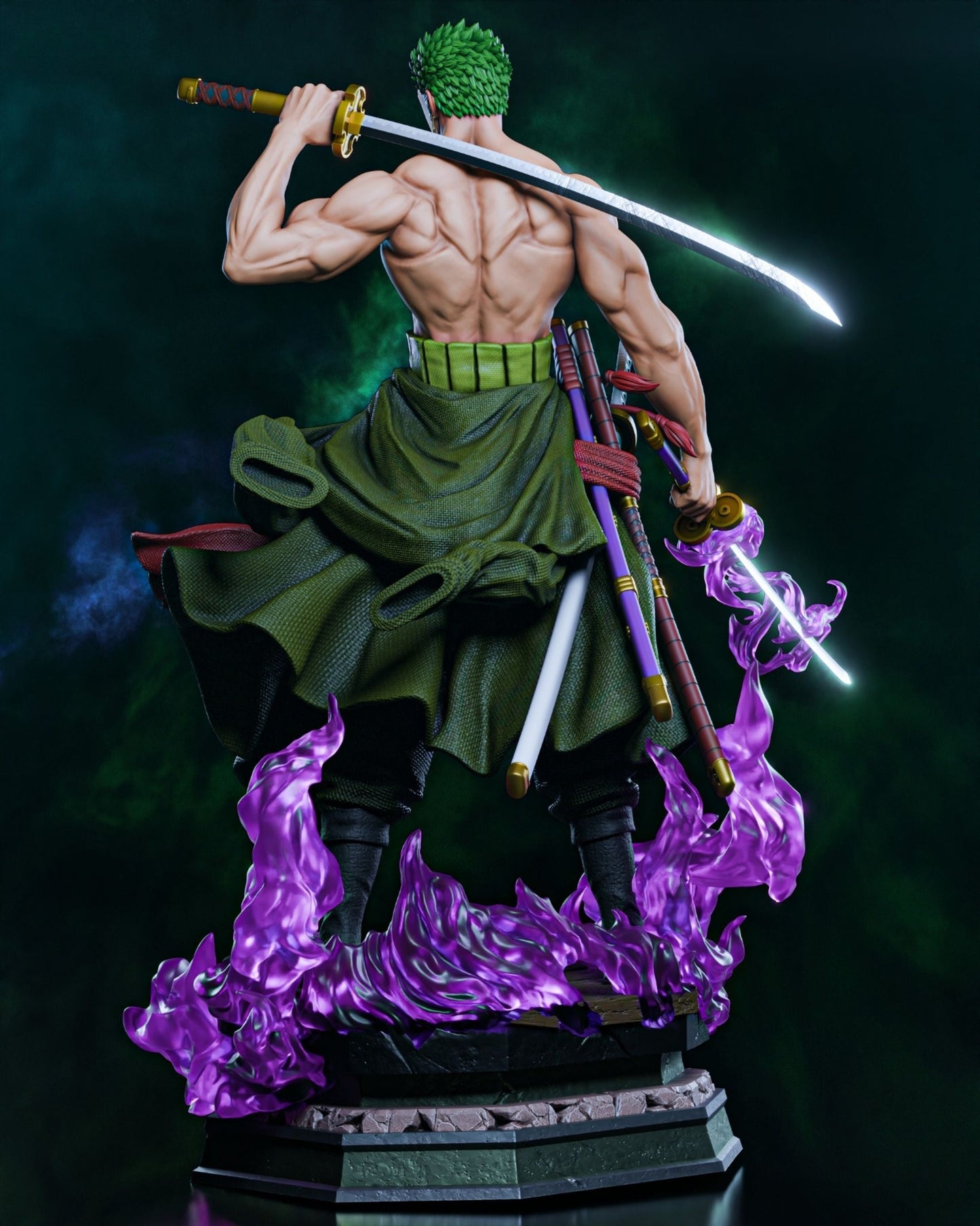 4202 Roronoa Zoro - One Piece - STL 3D Print Files HihowruSTL