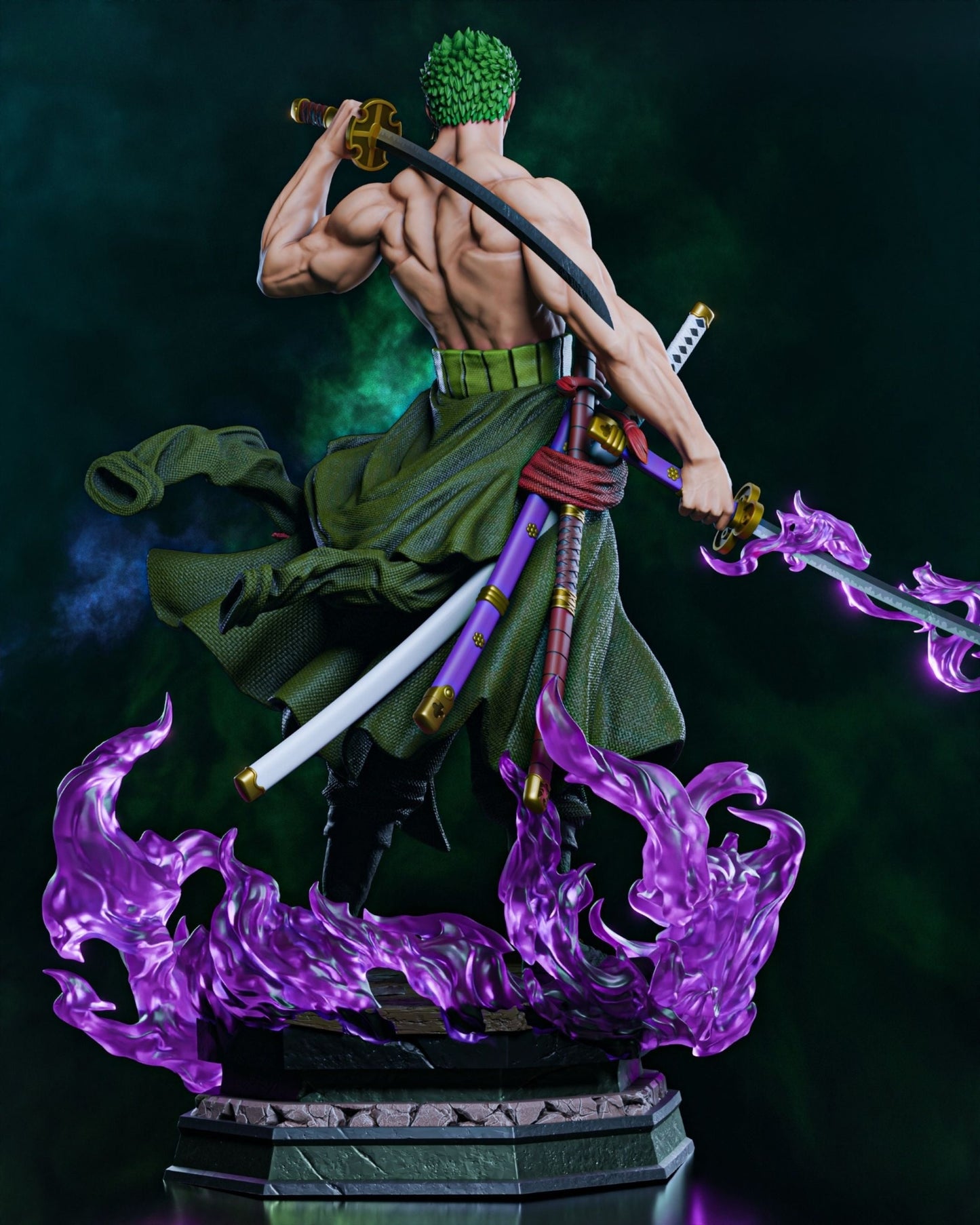 4202 Roronoa Zoro - One Piece - STL 3D Print Files HihowruSTL