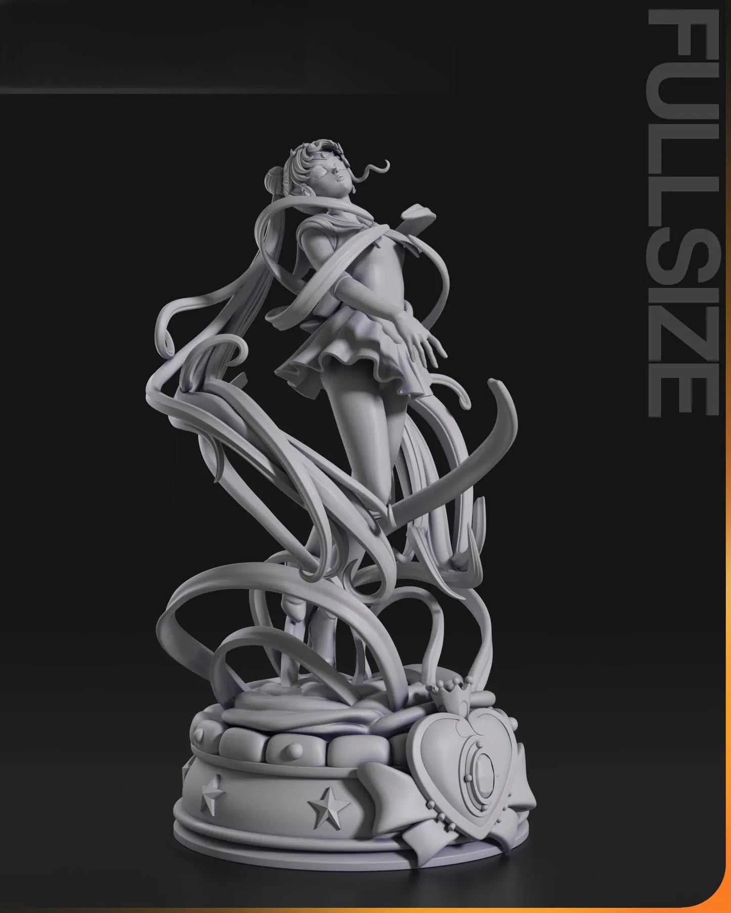 Sailor Moon STL File – Usagi Tsukino – 3D Printable Fan Art Model - SeoNyoki3D