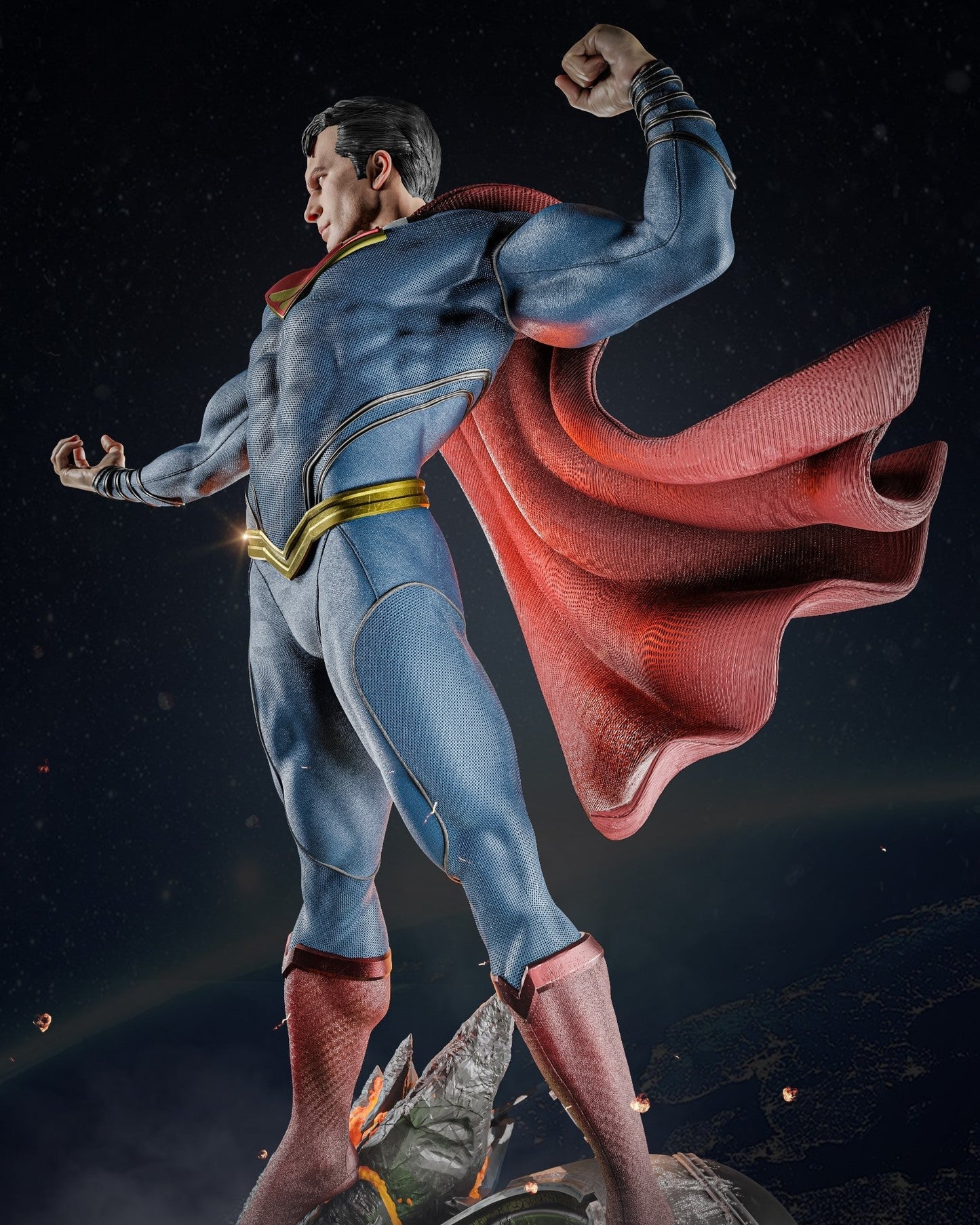 1619 Superman - DC Comics - STL 3D Print Files HihowruSTL