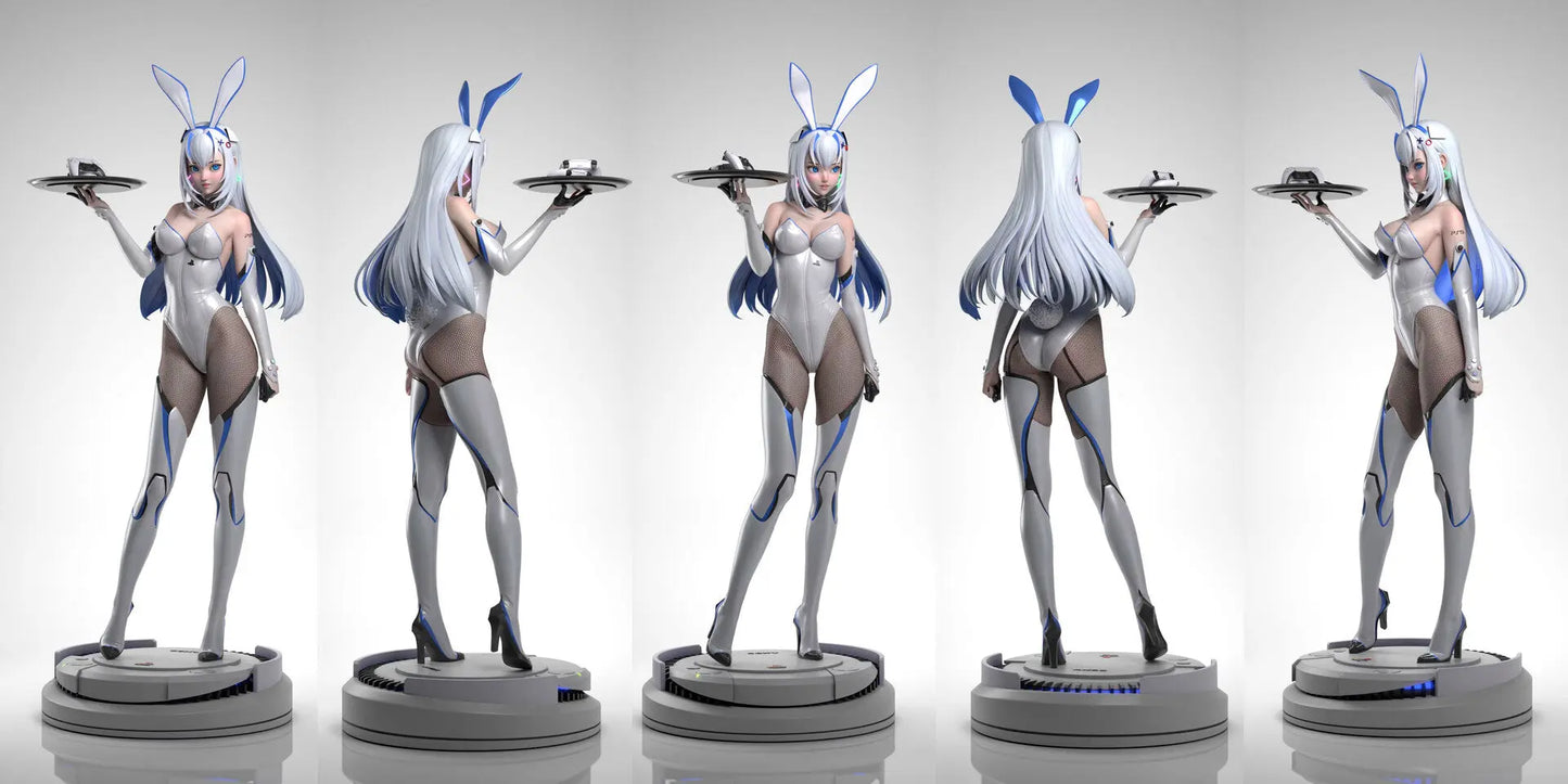 PS5 Chan & Bunny Girl Statue – STL File – 3D Printable Anime-Style Model - SeoNyoki3D