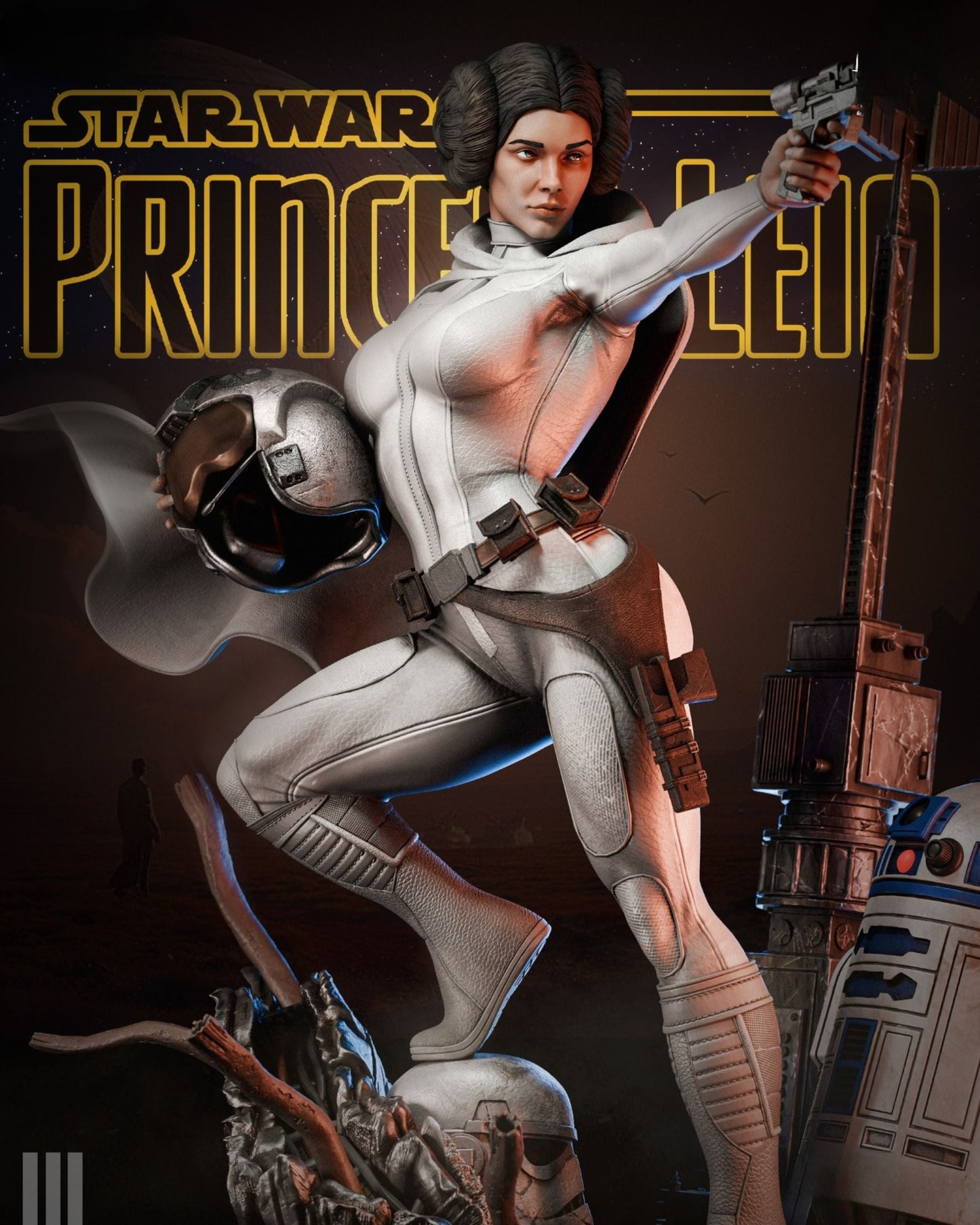 4173 Princess Leia - Star Wars - STL 3D Print Files HihowruSTL