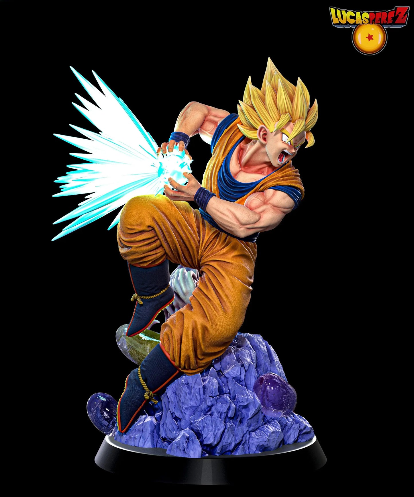 Goku SSJ3 STL - Dragon Ball Z - 3D Print Files SeoNyoki3D