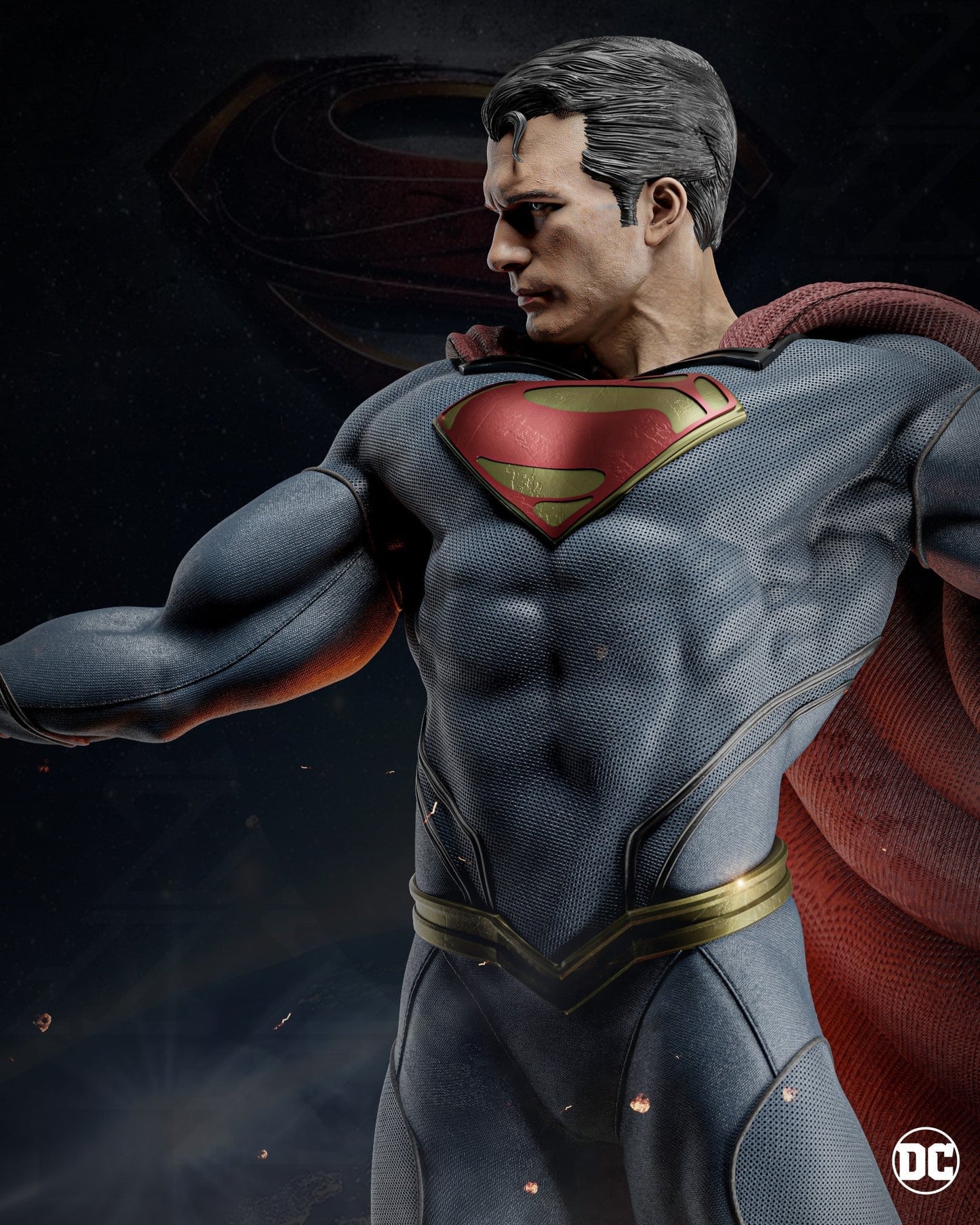 1619 Superman - DC Comics - STL 3D Print Files HihowruSTL