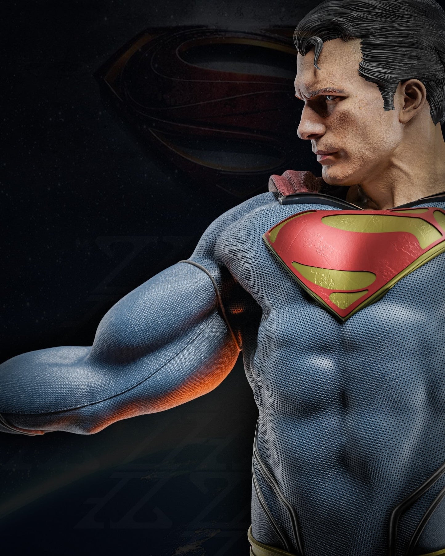 1619 Superman - DC Comics - STL 3D Print Files HihowruSTL