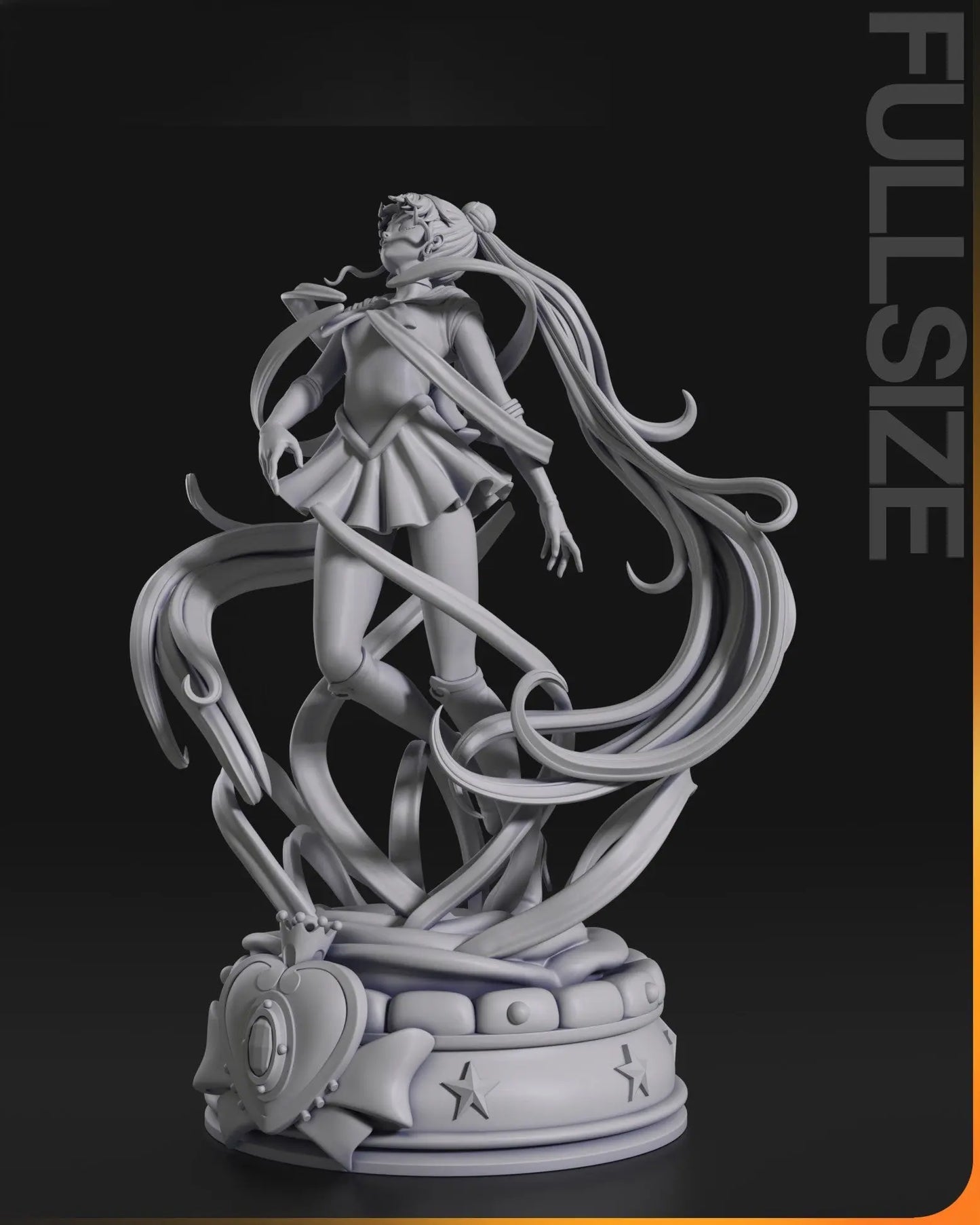 Sailor Moon STL File – Usagi Tsukino – 3D Printable Fan Art Model - SeoNyoki3D
