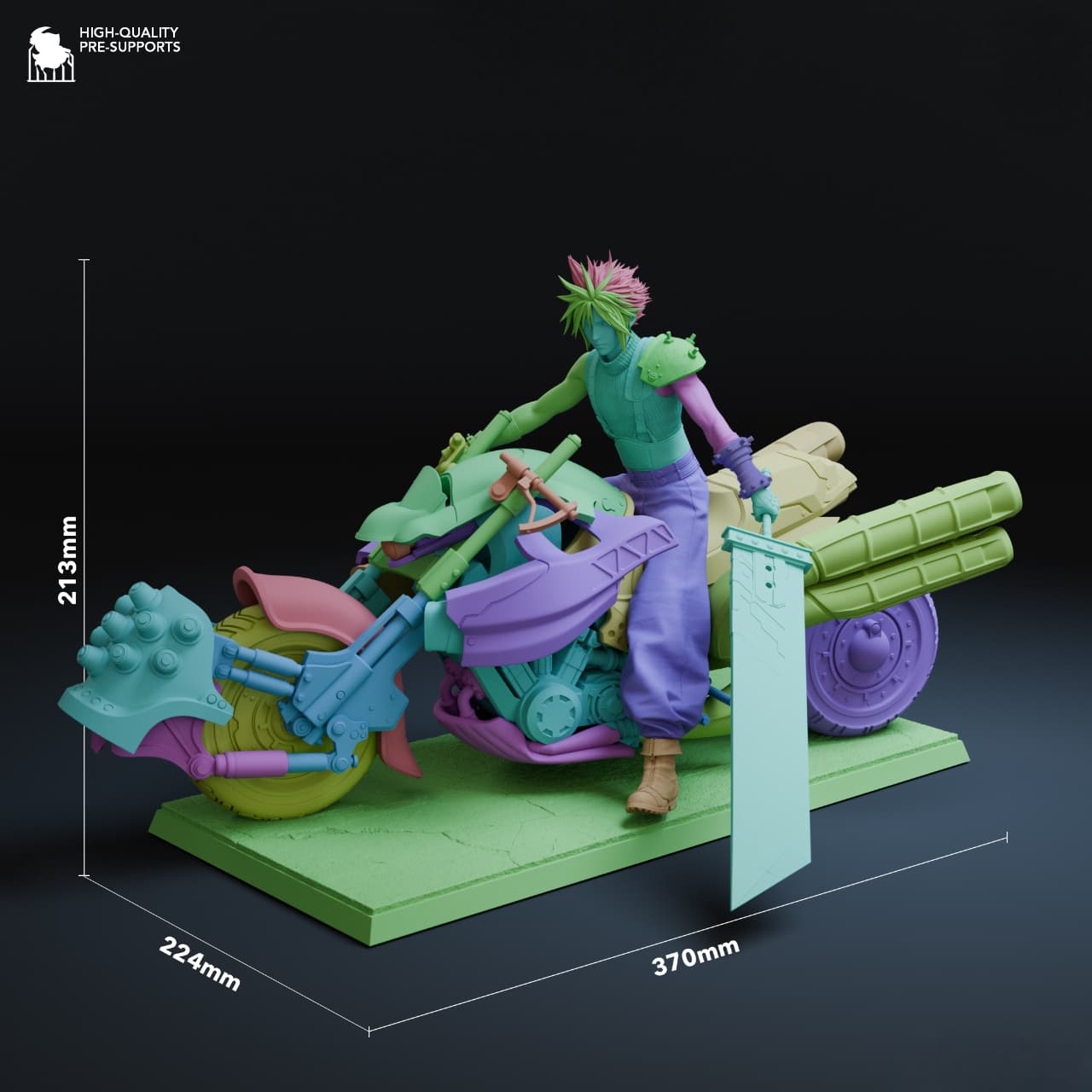 Cloud – Final Fantasy VII STL 3D Print Files SeoNyoki3D
