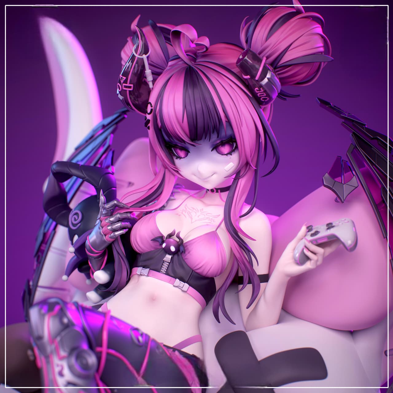 VTuber – Waifu Anime STL 3D Print File SeoNyoki3D