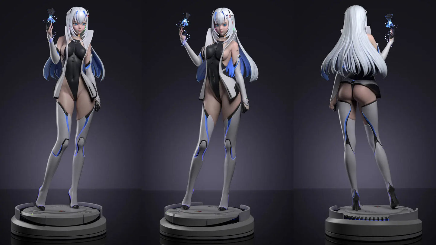 PS5 Chan & Bunny Girl Statue – STL File – 3D Printable Anime-Style Model - SeoNyoki3D