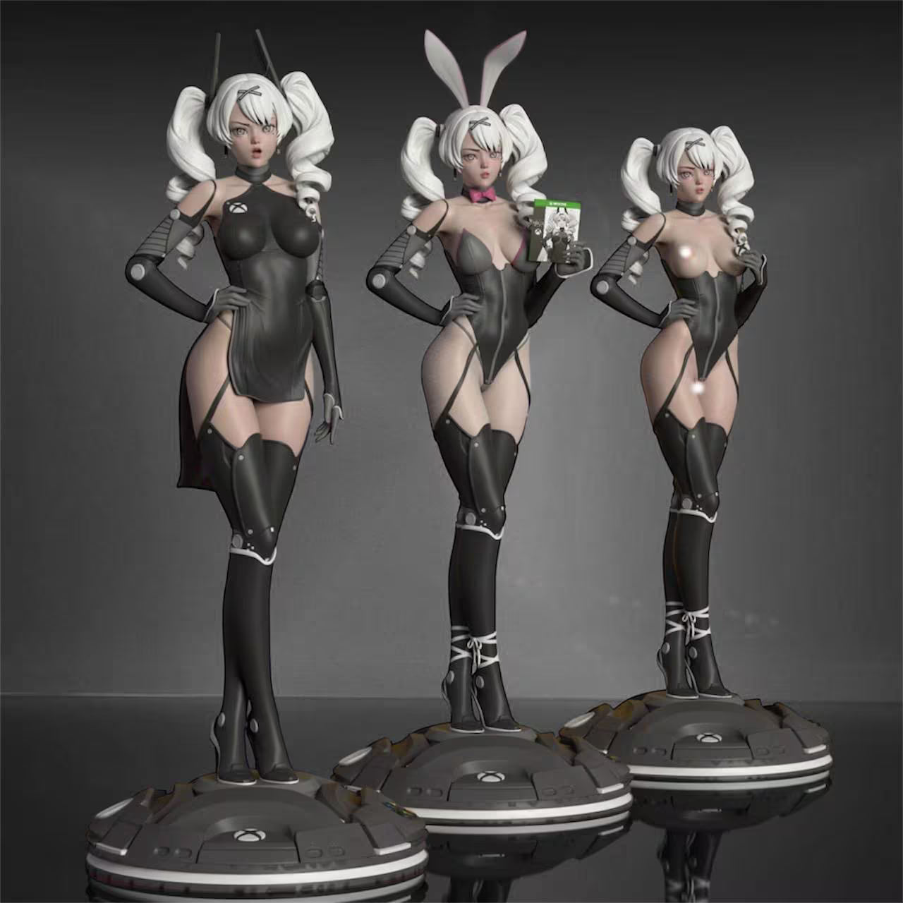 Xbox Girl STL File – 3D Printable Gamer Girl Fan Art Model - SeoNyoki3D