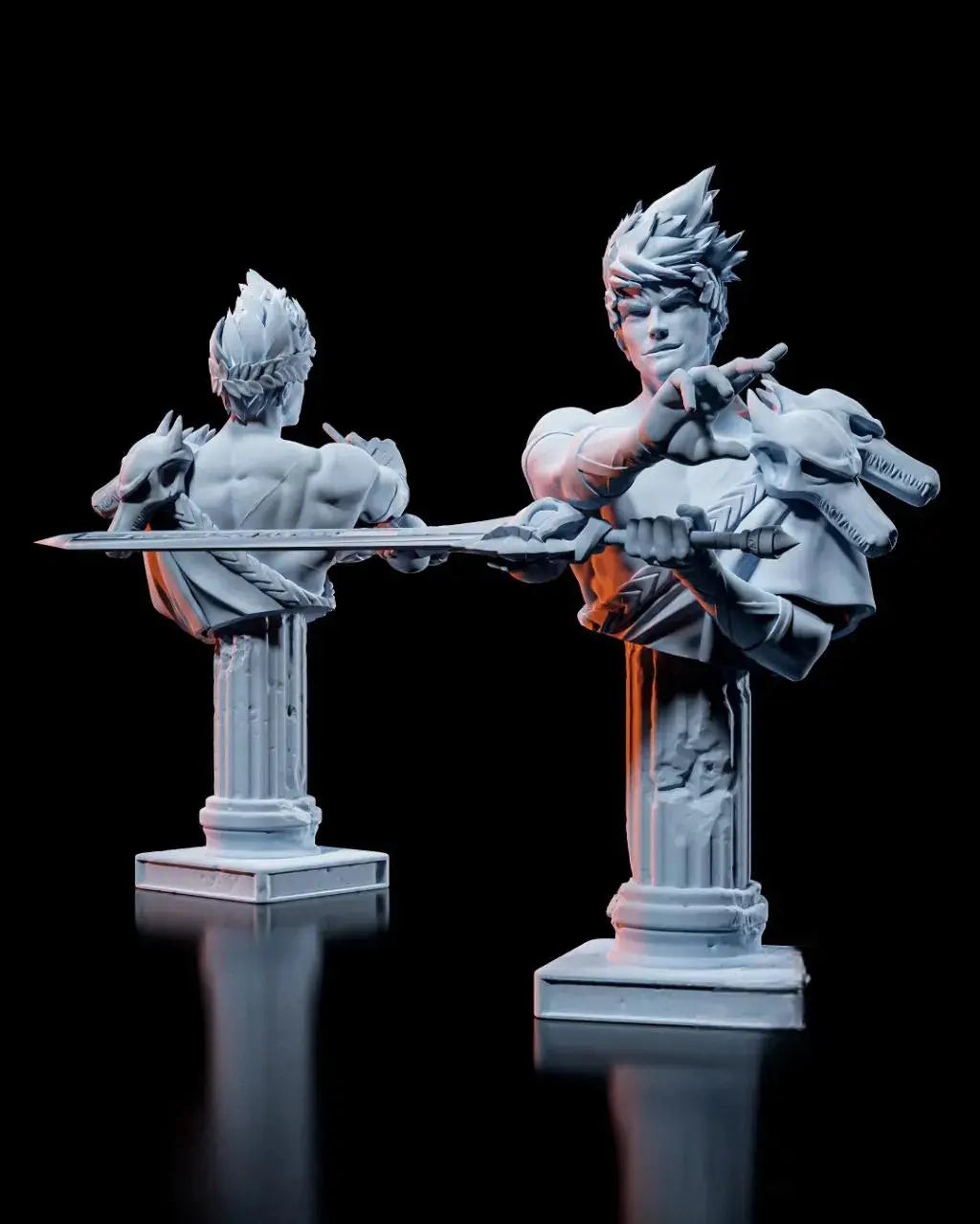 Zagreus STL File – Hades Fanart Figurine & Bust - STL 3D Print Files - SeoNyoki3D
