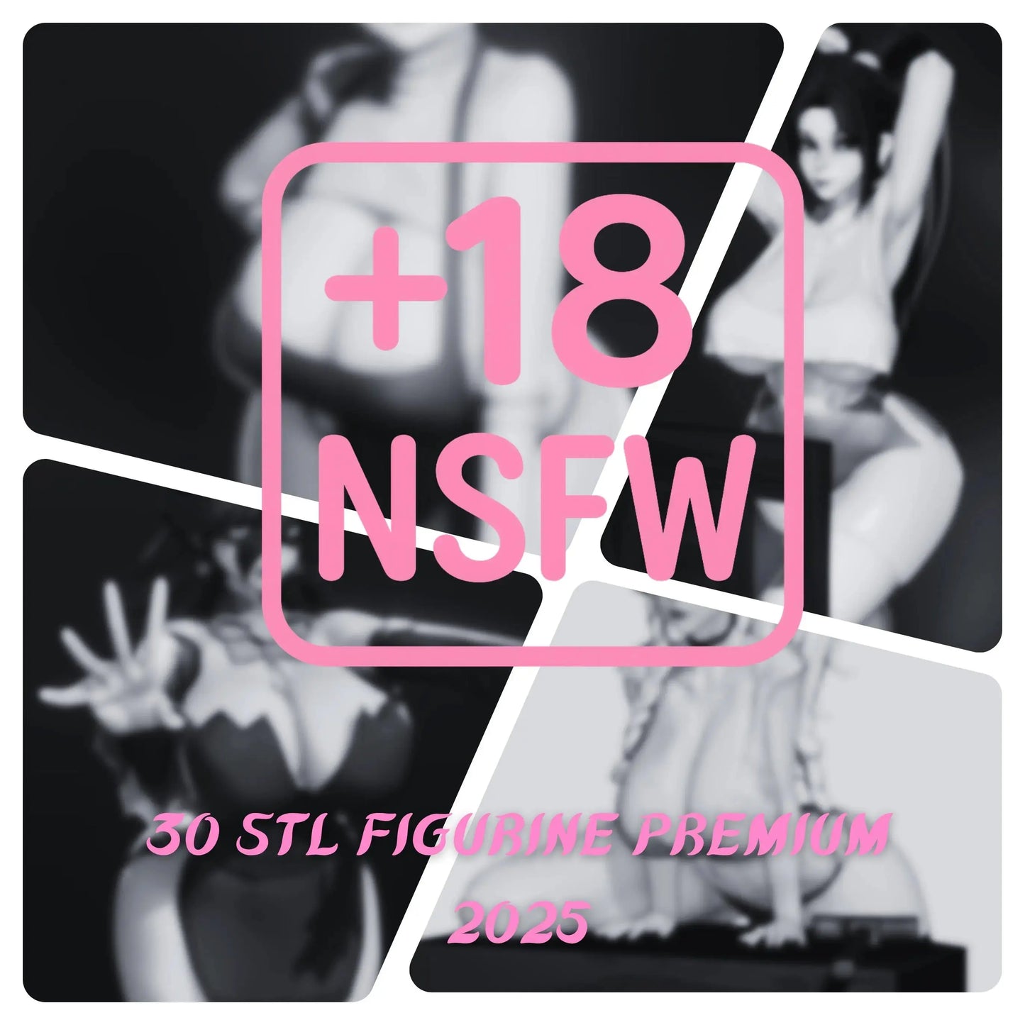 Pack Nikke NSFW STL Bundle – 30+ Erotic 3D Printable Models – STL Files SeoNyoki3D