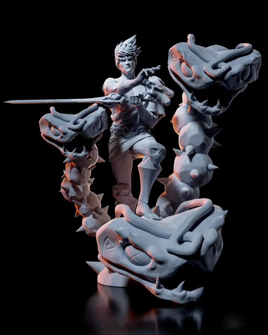 Zagreus STL File – Hades Fanart Figurine & Bust - STL 3D Print Files - SeoNyoki3D