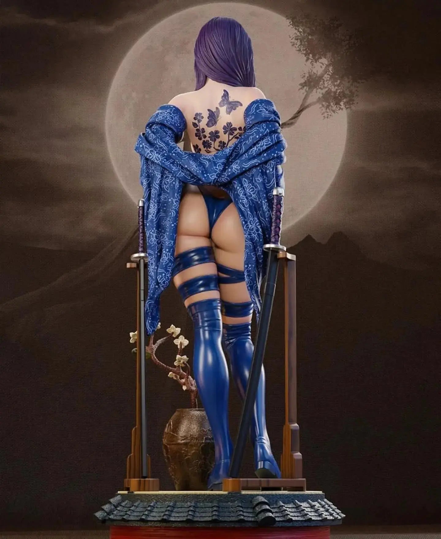 Geisha STL File – 3D Printable Fan Art Model - SeoNyoki3D