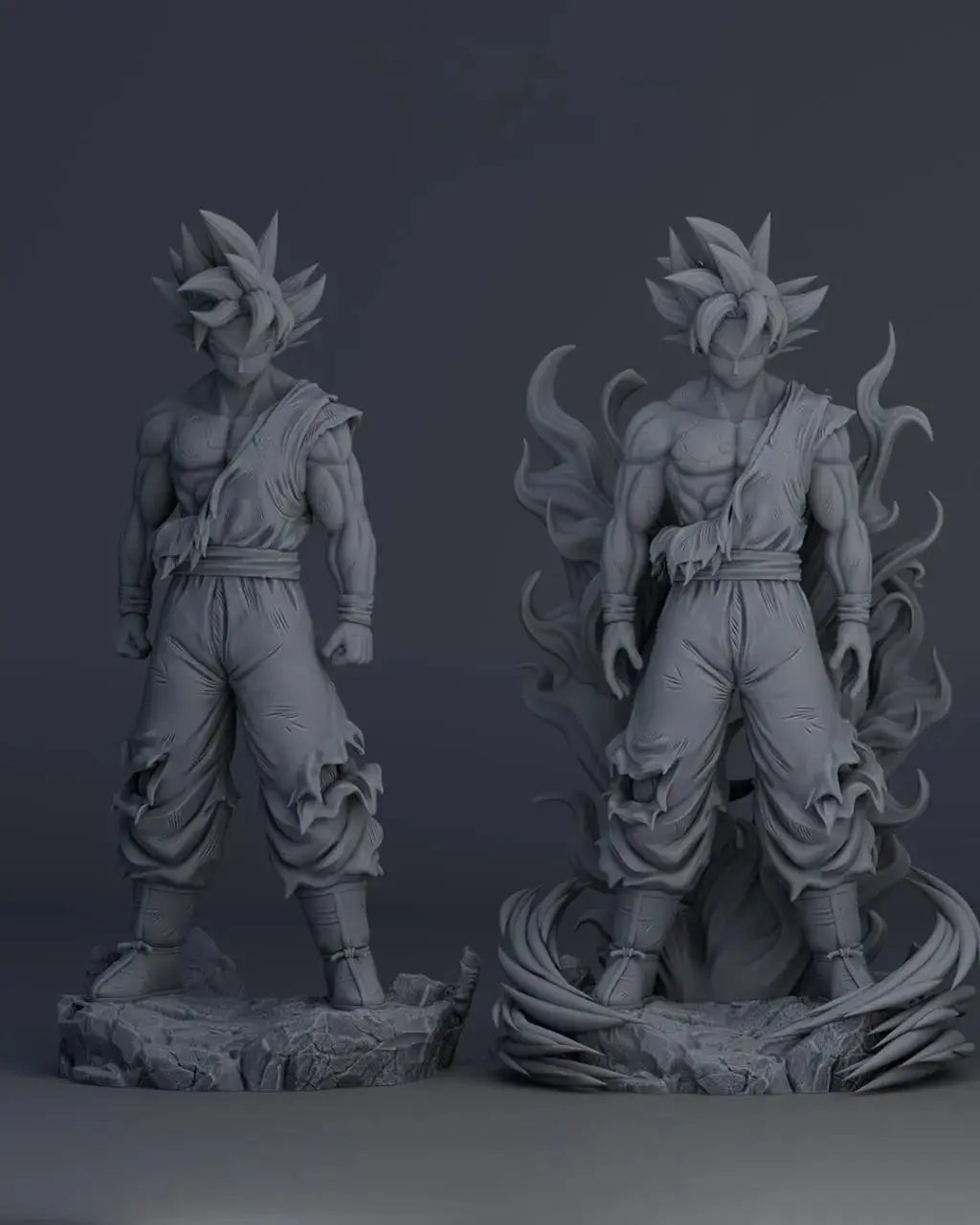 Son goku ultra instinto – Dragon Ball - STL 3D Print Files - SeoNyoki3D