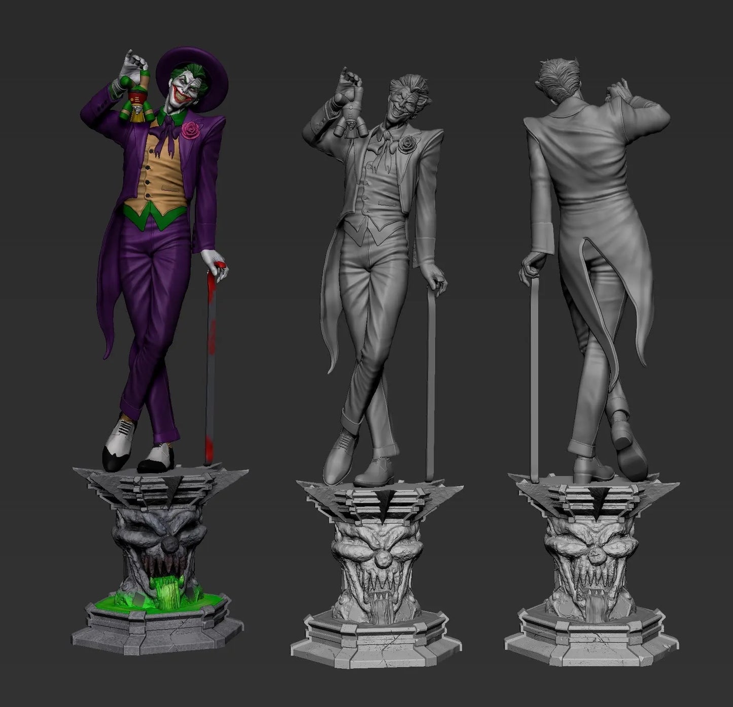 Joker STL File – DC Comics – 3D Printable Villain Fan Art Model - SeoNyoki3D