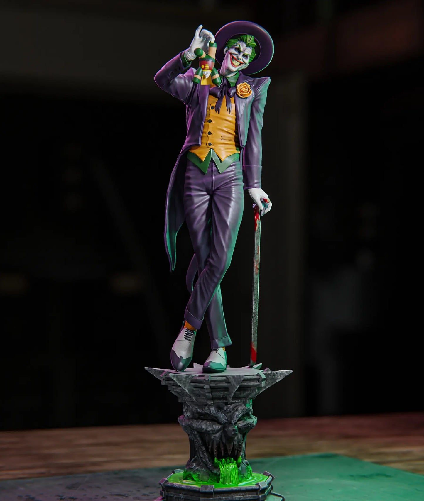 Joker STL File – DC Comics – 3D Printable Villain Fan Art Model - SeoNyoki3D