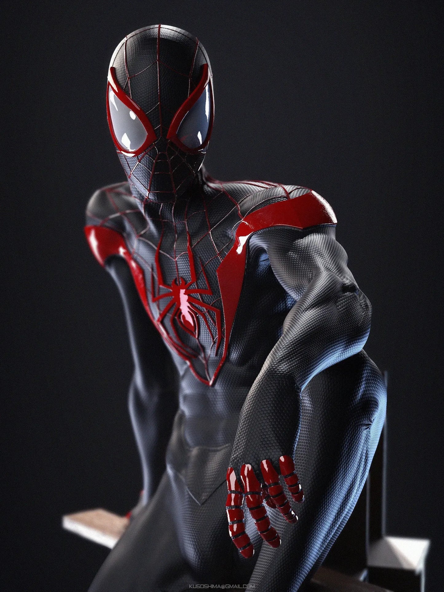 Ultimate Spider-man - Miles Morales - STL 3D Print Files SeoNyoki3D