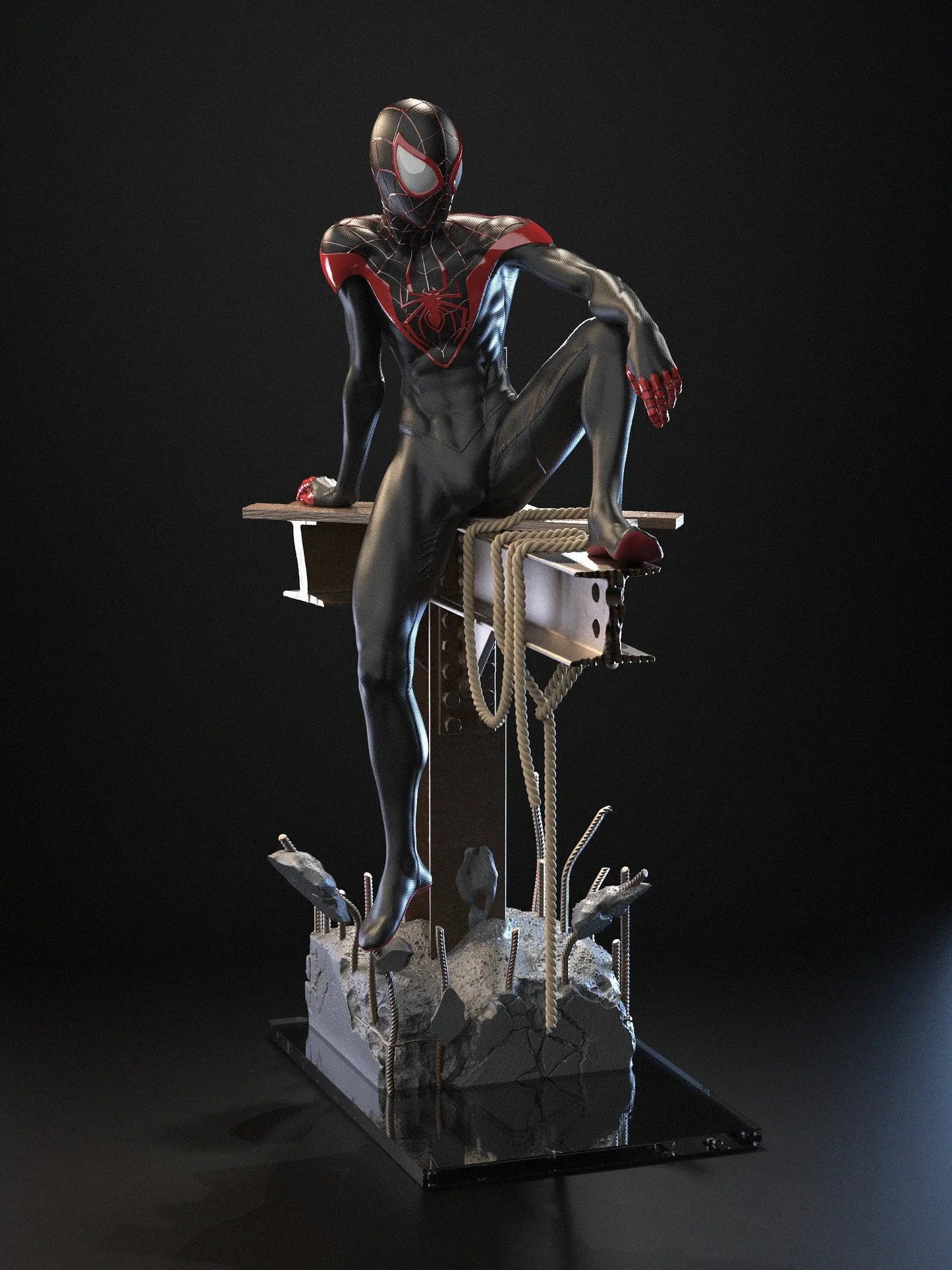 Ultimate Spider-man - Miles Morales - STL 3D Print Files SeoNyoki3D