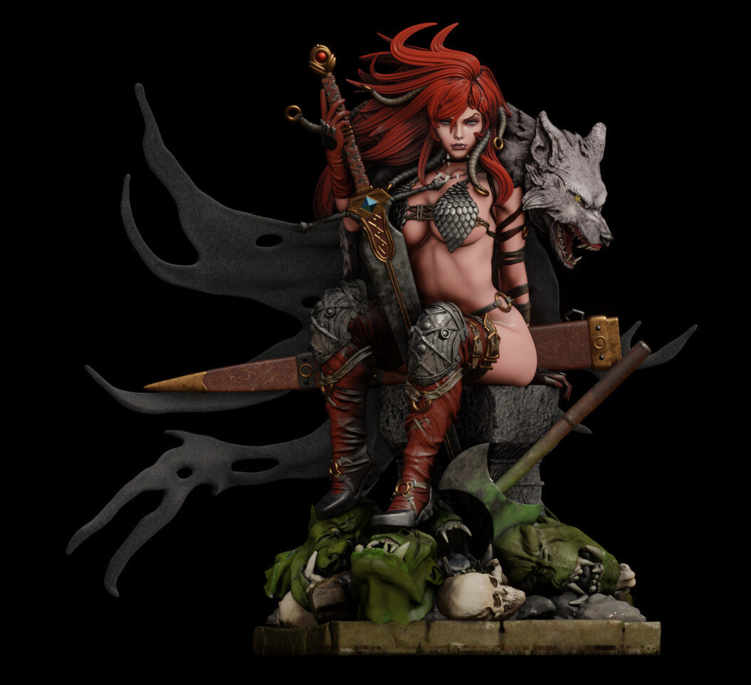 Red Sonja NSFW - Marvel Comics - STL 3D Print Files SeoNyoki3D