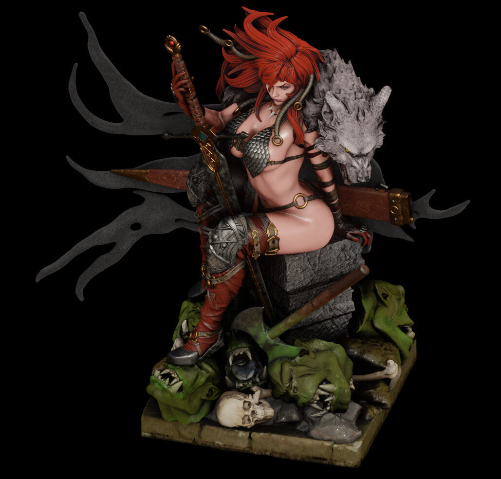 Red Sonja NSFW - Marvel Comics - STL 3D Print Files SeoNyoki3D