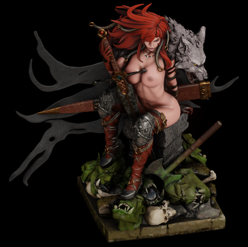 Red Sonja NSFW - Marvel Comics - STL 3D Print Files SeoNyoki3D