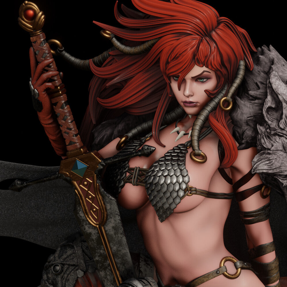 Red Sonja NSFW - Marvel Comics - STL 3D Print Files SeoNyoki3D