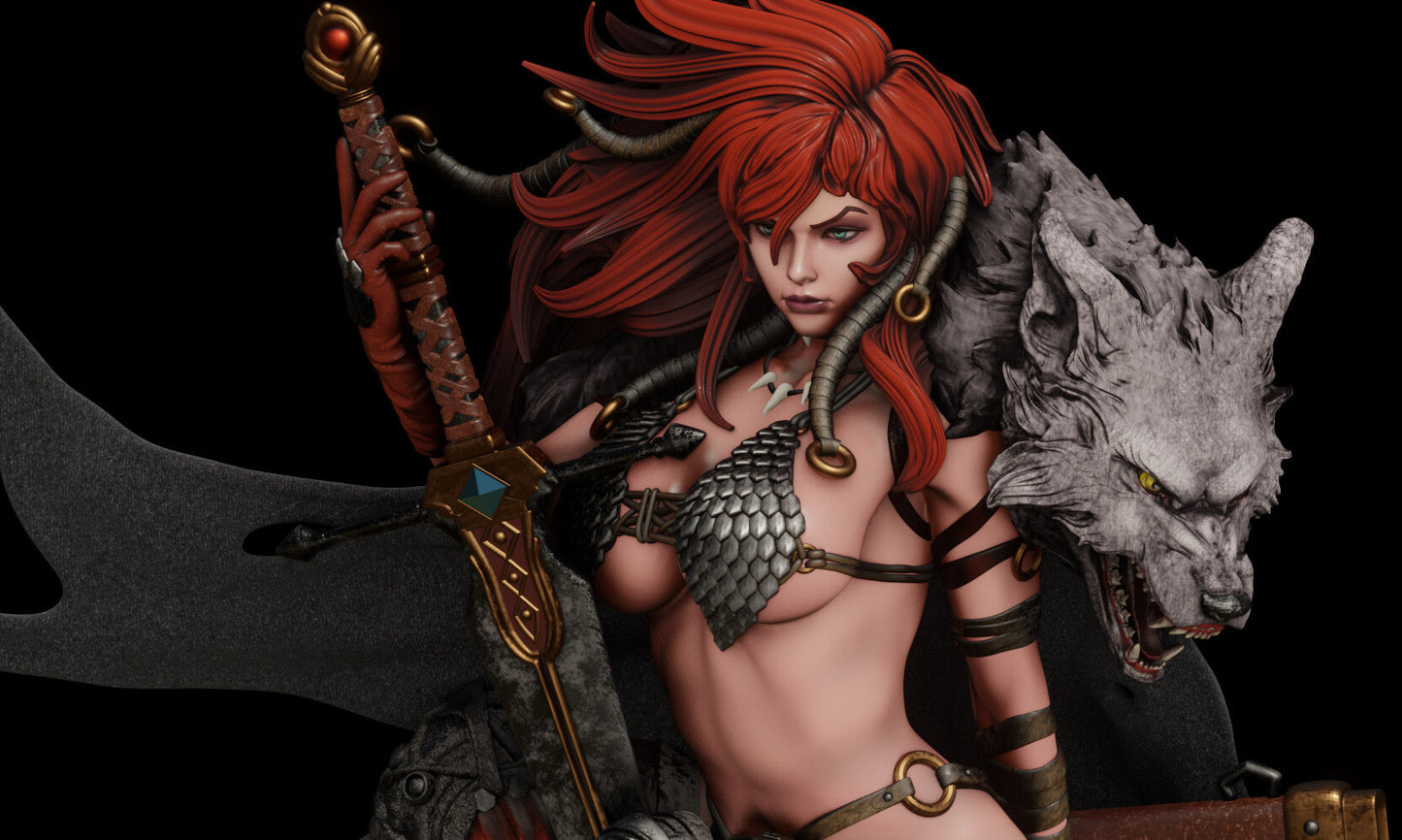Red Sonja NSFW - Marvel Comics - STL 3D Print Files SeoNyoki3D