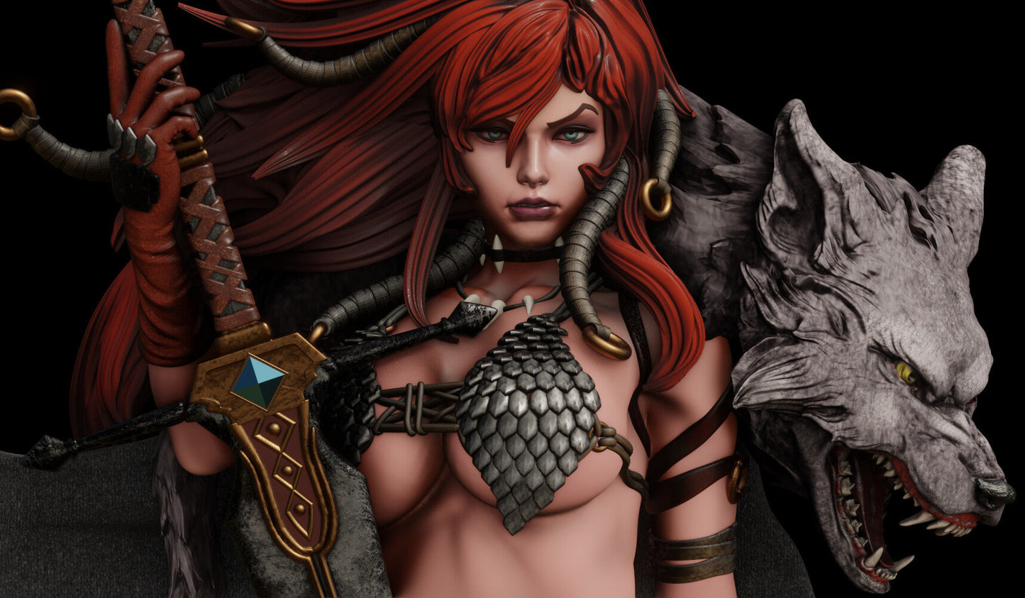 Red Sonja NSFW - Marvel Comics - STL 3D Print Files SeoNyoki3D