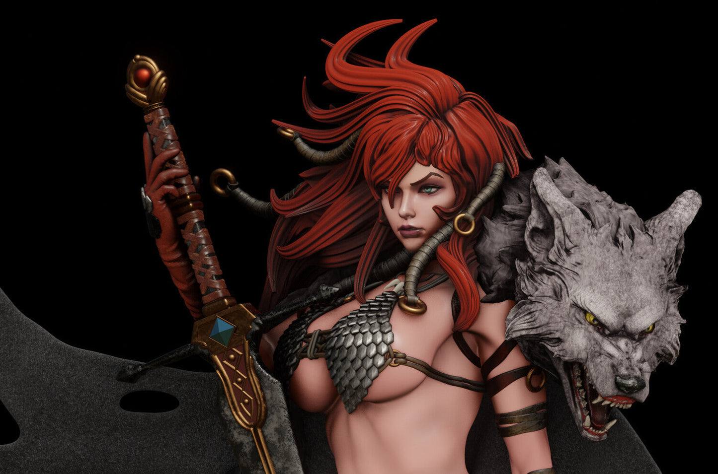 Red Sonja NSFW - Marvel Comics - STL 3D Print Files SeoNyoki3D