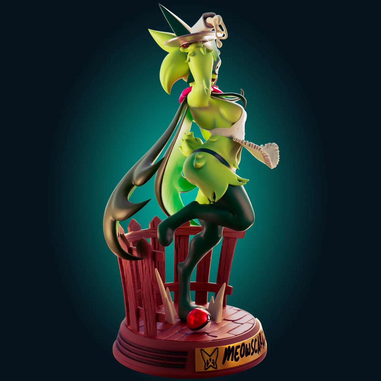 Meowscarada Maid Pokémon Frost NSFW STL File – 3D Printable Adult Fan Art Model - SeoNyoki3D