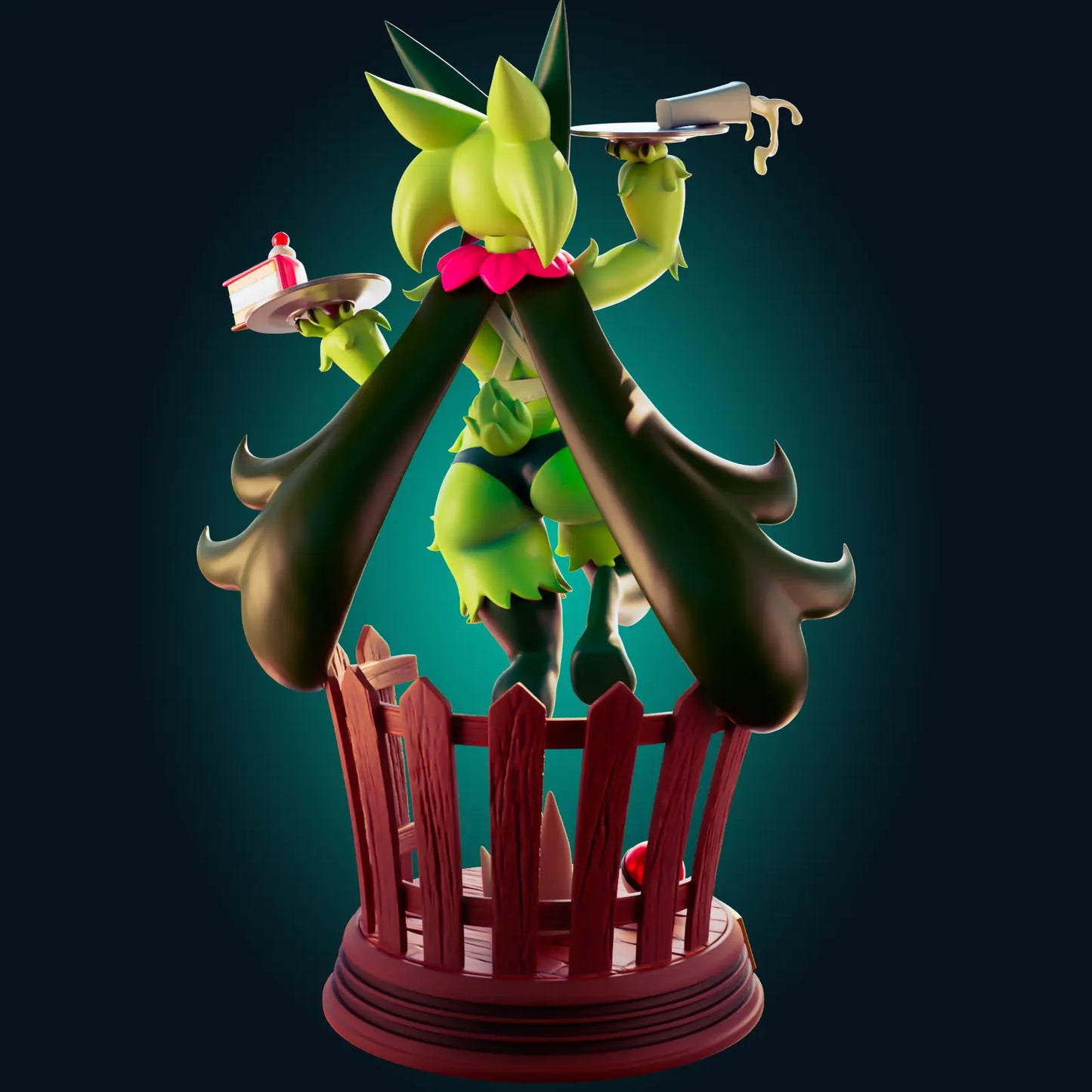 Meowscarada Maid Pokémon Frost NSFW STL File – 3D Printable Adult Fan Art Model - SeoNyoki3D