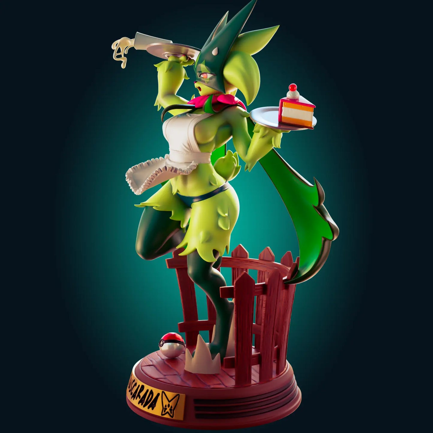 Meowscarada Maid Pokémon Frost NSFW STL File – 3D Printable Adult Fan Art Model - SeoNyoki3D