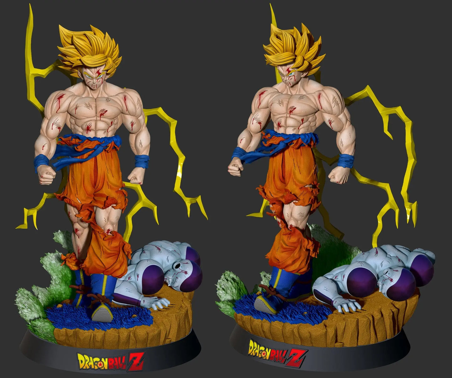 Goku vs Frieza STL File – Dragon Ball Z – 3D Printable Battle Diorama - SeoNyoki3D