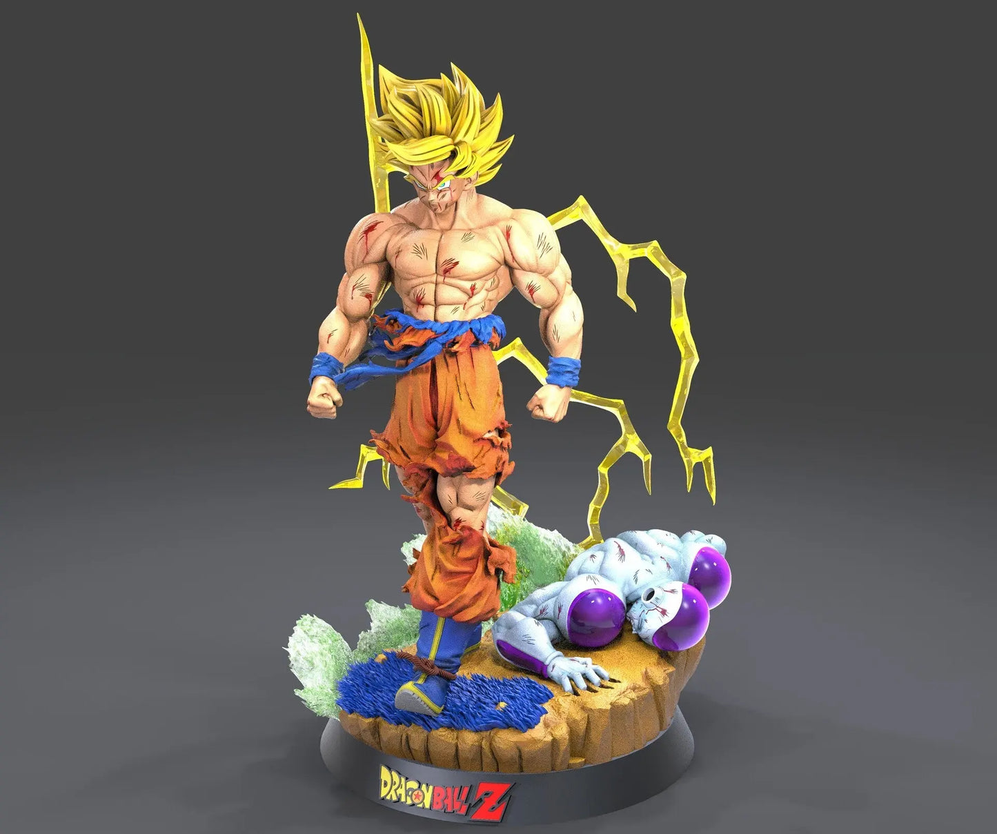 Goku vs Frieza STL File – Dragon Ball Z – 3D Printable Battle Diorama - SeoNyoki3D