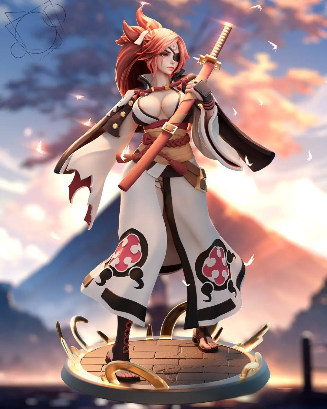 Baiken STL File – Guilty Gear – 3D Printable Fan Art Model - SeoNyoki3D
