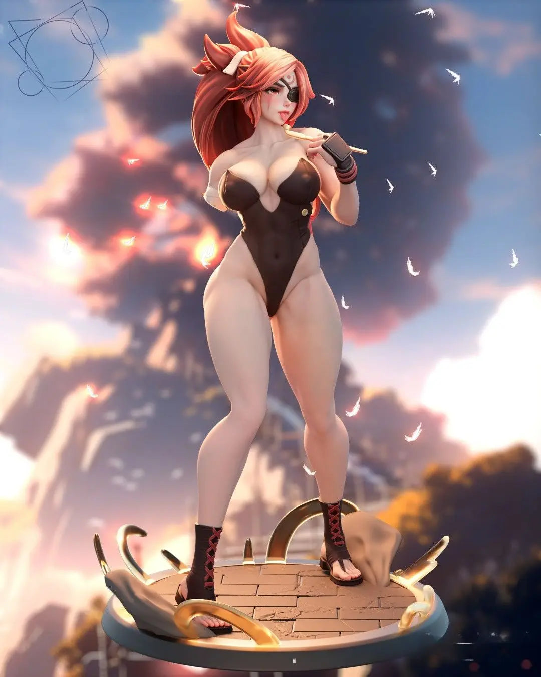 Baiken STL File – Guilty Gear – 3D Printable Fan Art Model - SeoNyoki3D