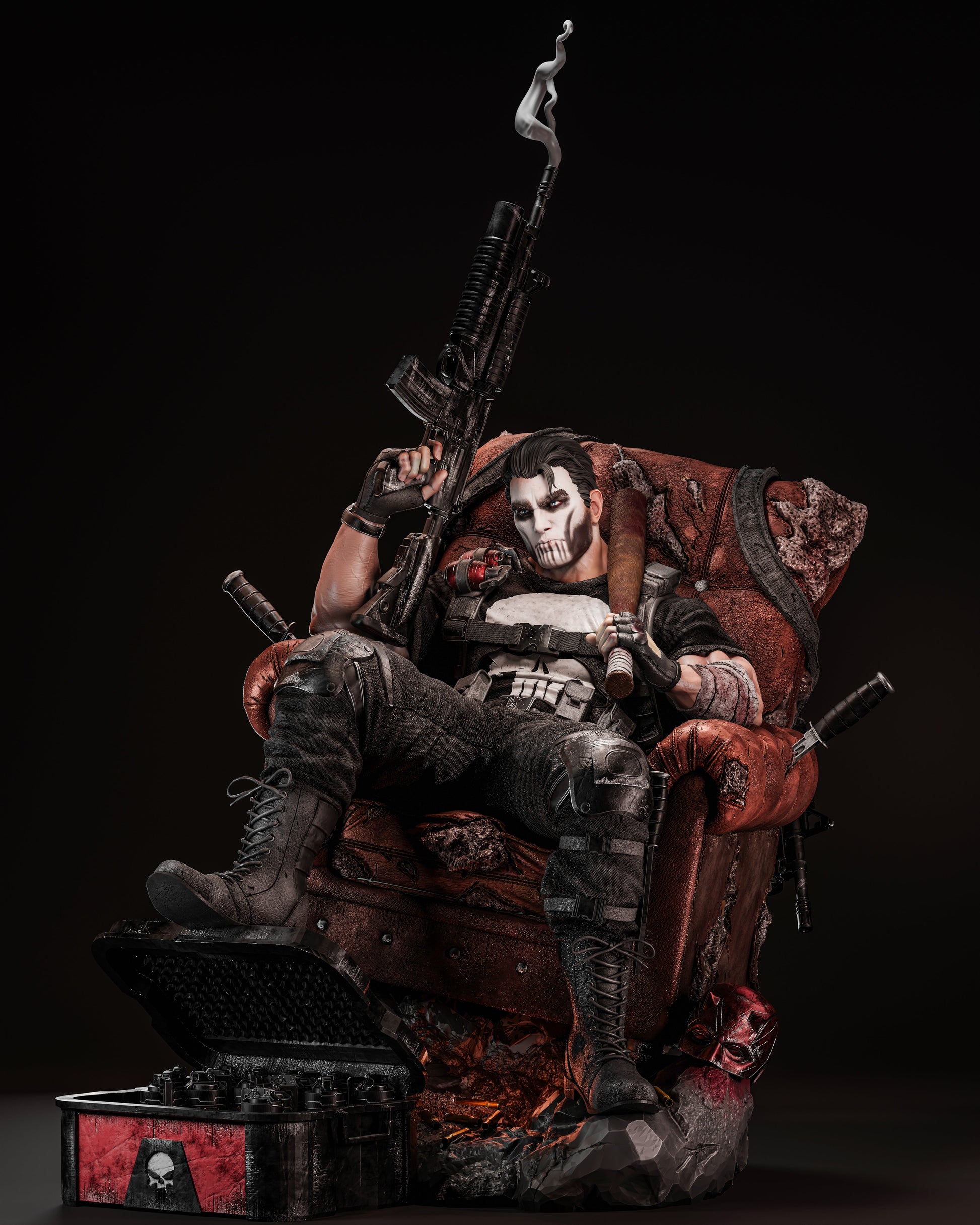 2350 Punisher - Marvel Comics - STL 3D Print Files HihowruSTL