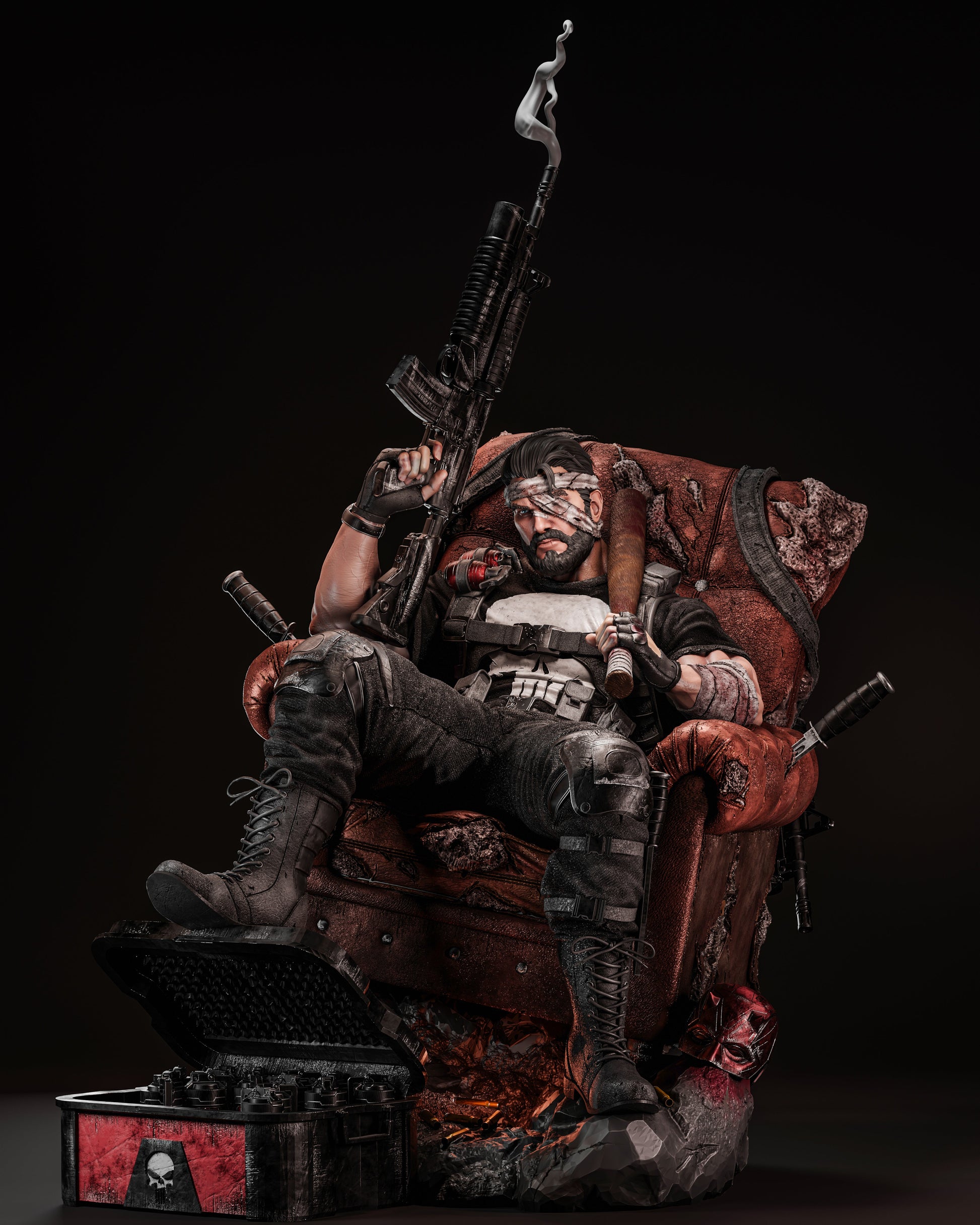 2350 Punisher - Marvel Comics - STL 3D Print Files HihowruSTL