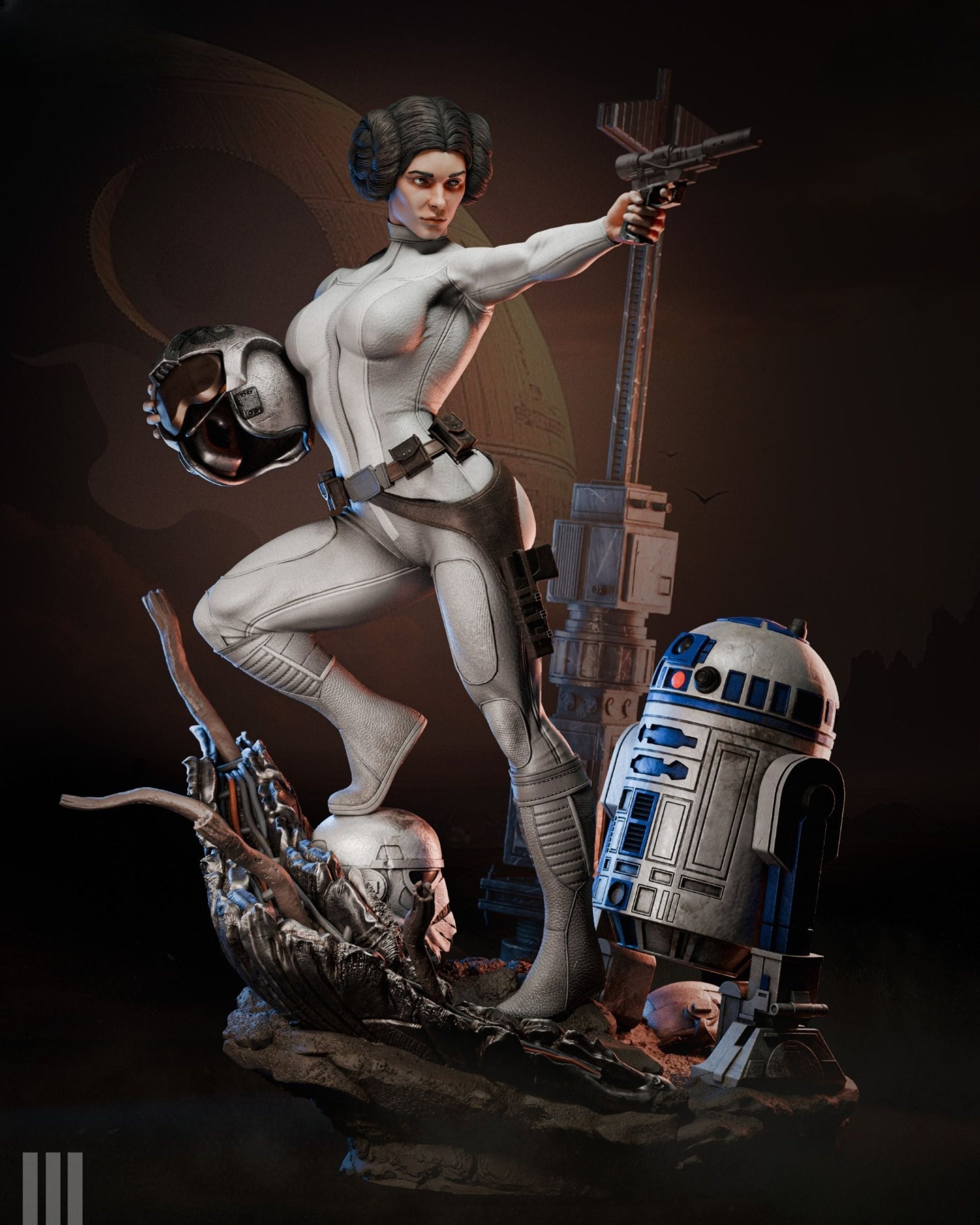4173 Princess Leia - Star Wars - STL 3D Print Files HihowruSTL