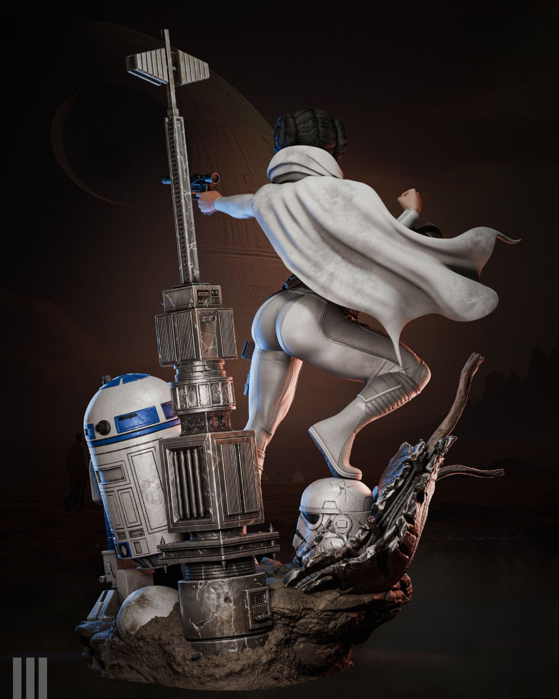 4173 Princess Leia - Star Wars - STL 3D Print Files HihowruSTL