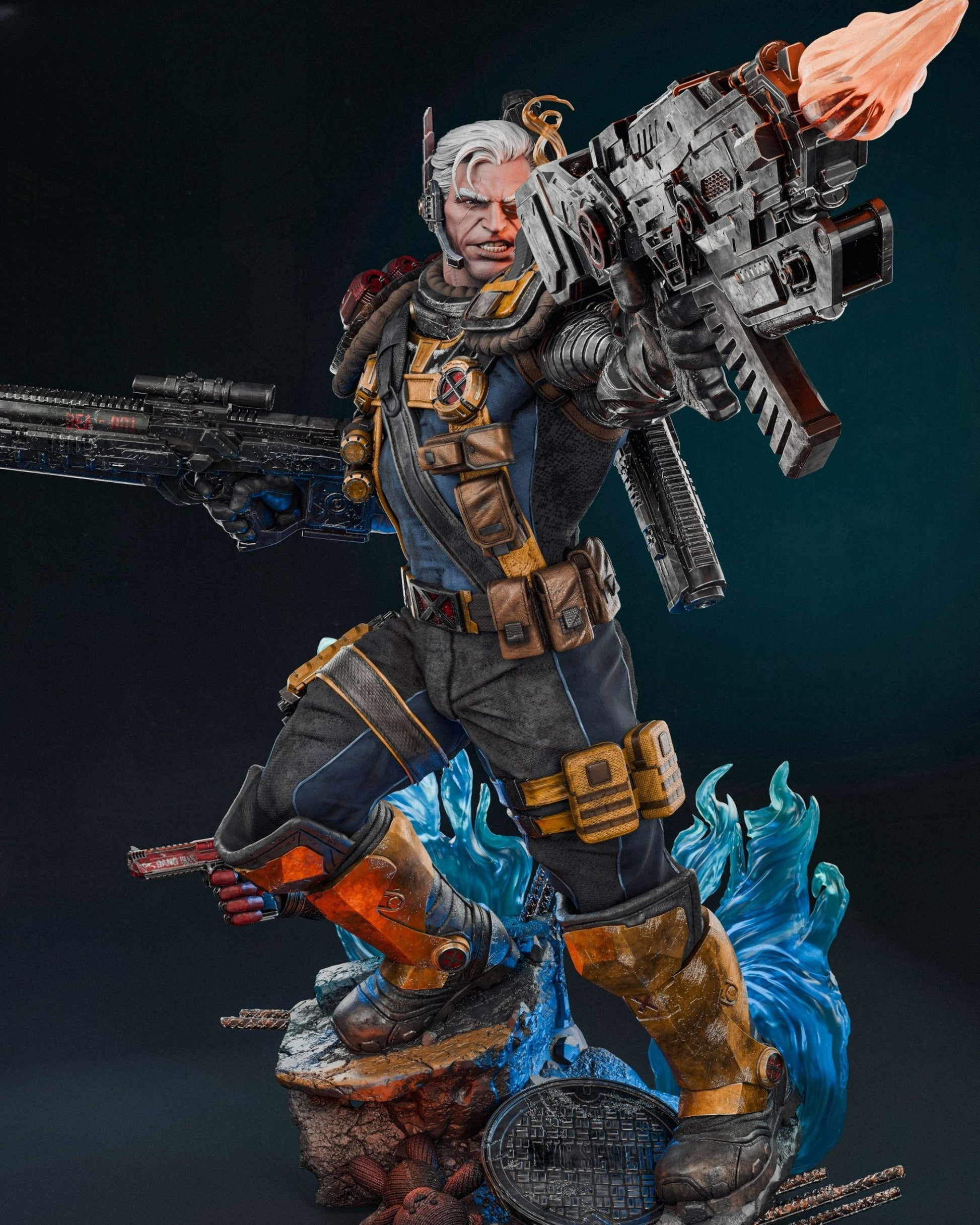 Cable - Marvel Comics - STL 3D Print Files SeoNyoki3D