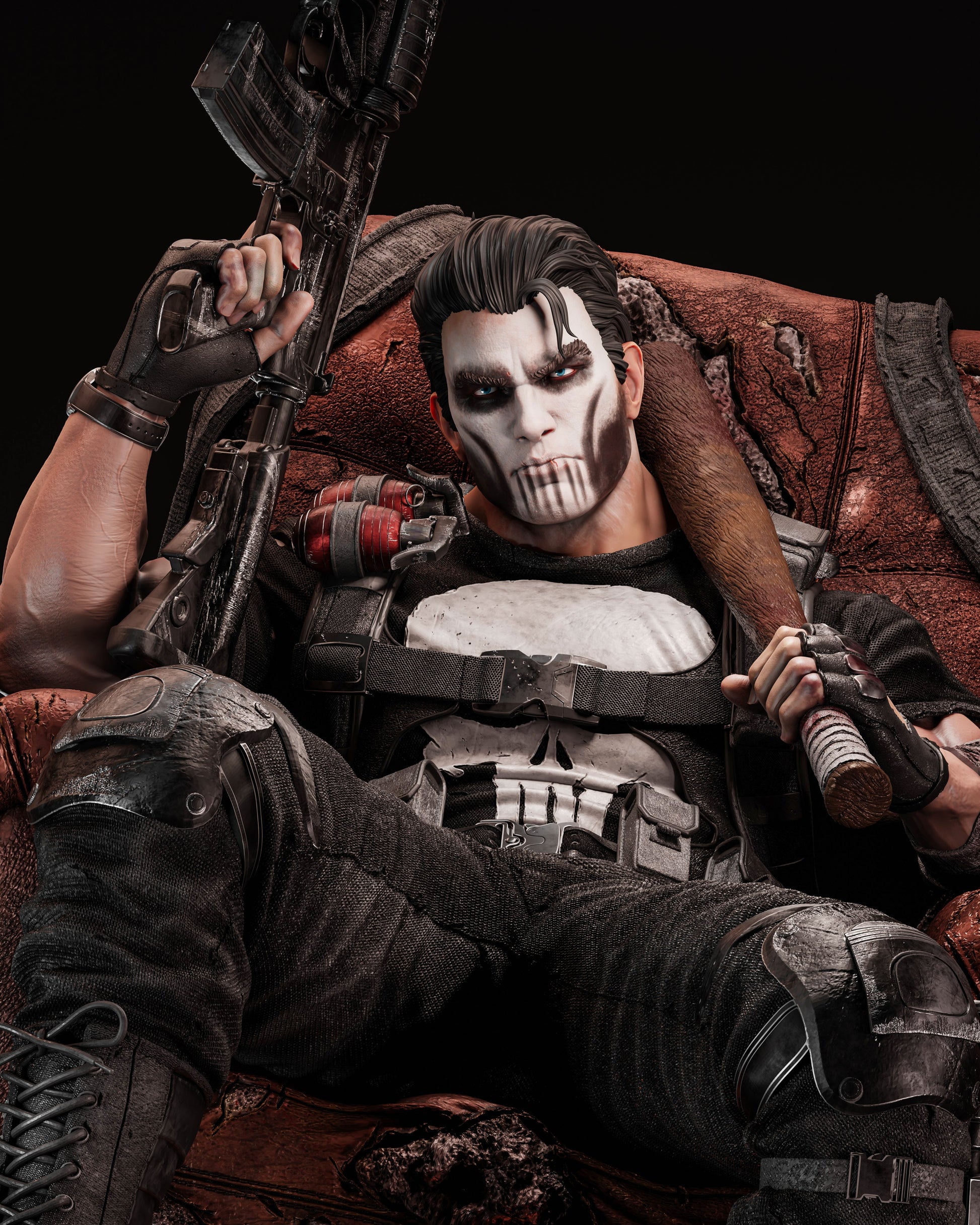 2350 Punisher - Marvel Comics - STL 3D Print Files HihowruSTL