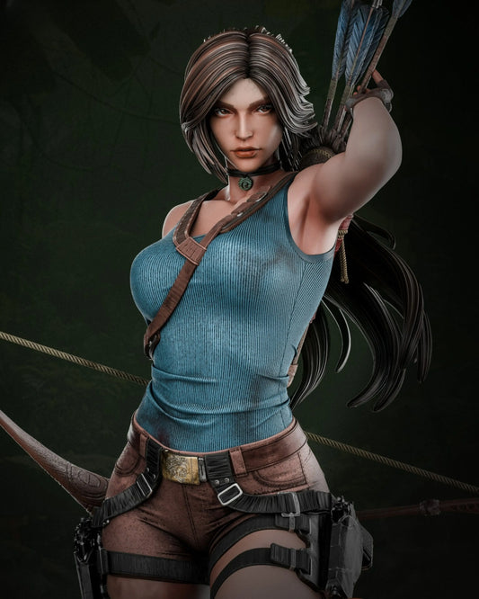 Lara Croft STL File – Tomb Raider – 3D Printable Fan Art Model - SeoNyoki3D