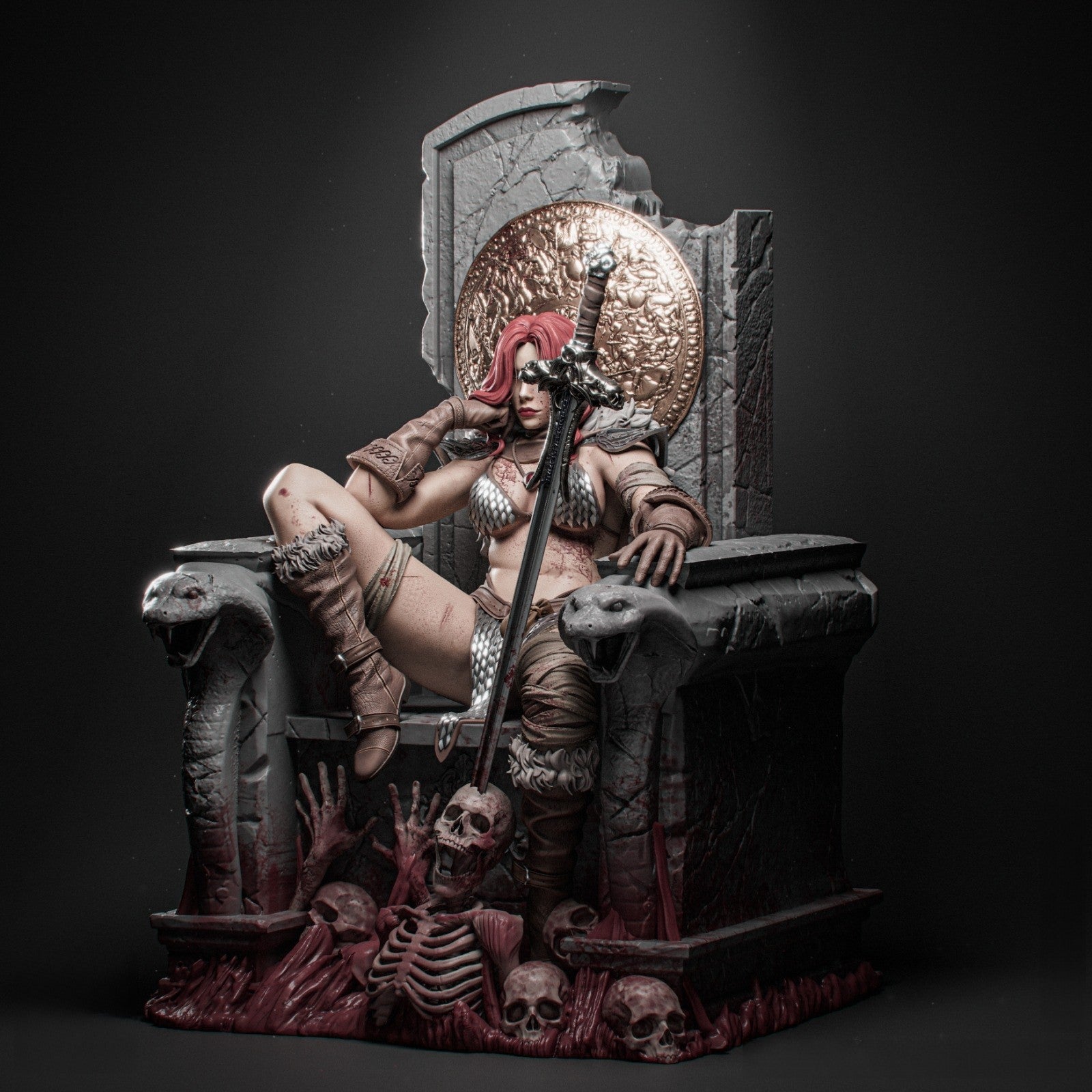 1635 Red Sonja - Marvel Comics - STL 3D Print Files HihowruSTL