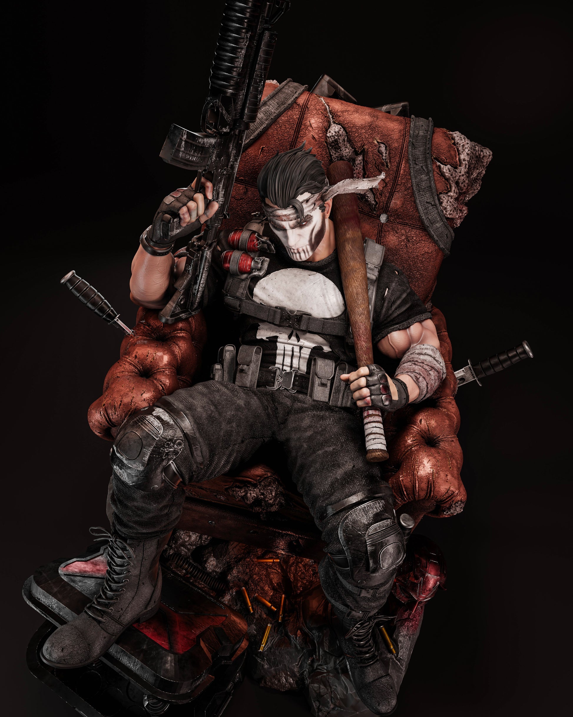 2350 Punisher - Marvel Comics - STL 3D Print Files HihowruSTL