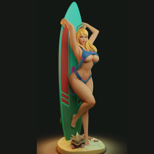 Surf pin up Nsfw Sfw  -STL 3D Print Files - SeoNyoki3D