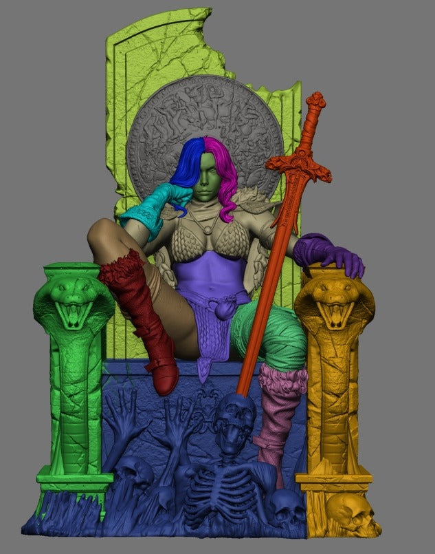 1635 Red Sonja - Marvel Comics - STL 3D Print Files HihowruSTL
