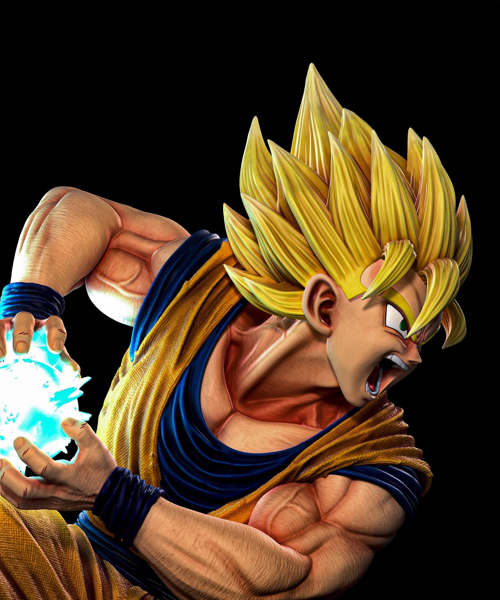 Goku SSJ3 STL - Dragon Ball Z - 3D Print Files SeoNyoki3D