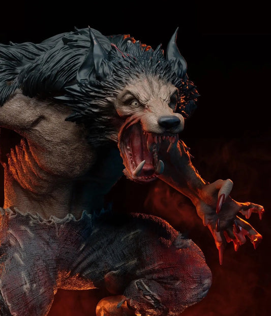 Wholf STL File – 3D Printable Fantasy Creature Model SeoNyoki3D